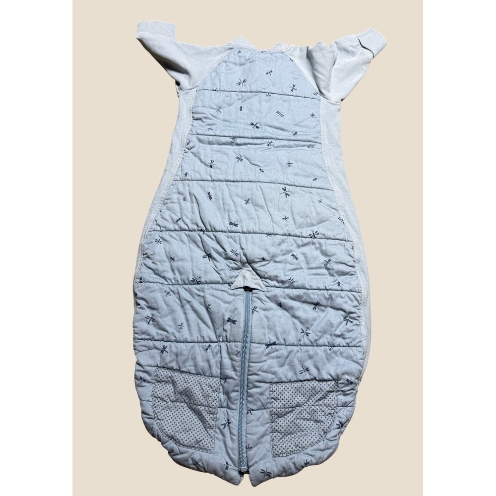 ergoPouch Sleep Suit Bag Baby 3-12 Months Blue Dragonfly 2.5 TOG Organic Cotton
